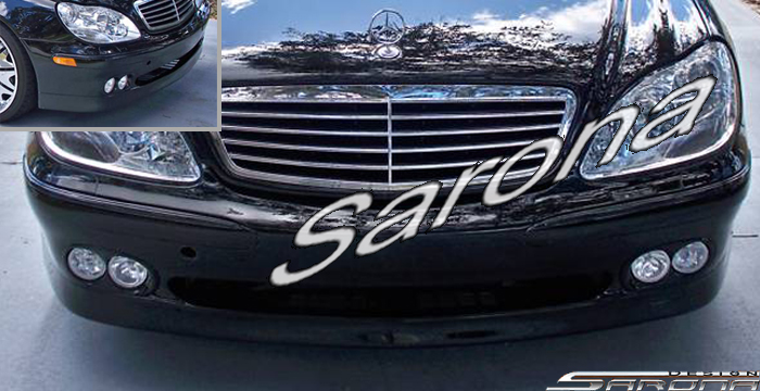 Custom Mercedes S Class  Sedan Front Bumper (2000 - 2002) - $590.00 (Part #MB-073-FB)
